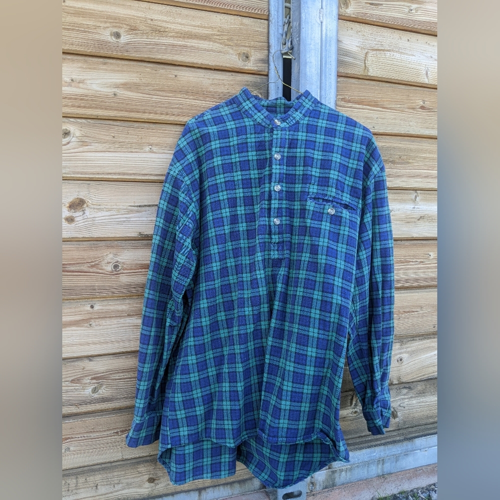XL long sleeve button down, plaid shirt